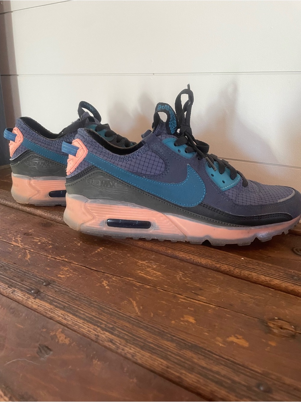 Nike Women's Air Max Terrascape — Navy with Teal and Coral